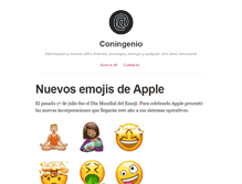 Tablet Screenshot of coningenio.com